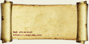 Jana Kovačev vizit kartica